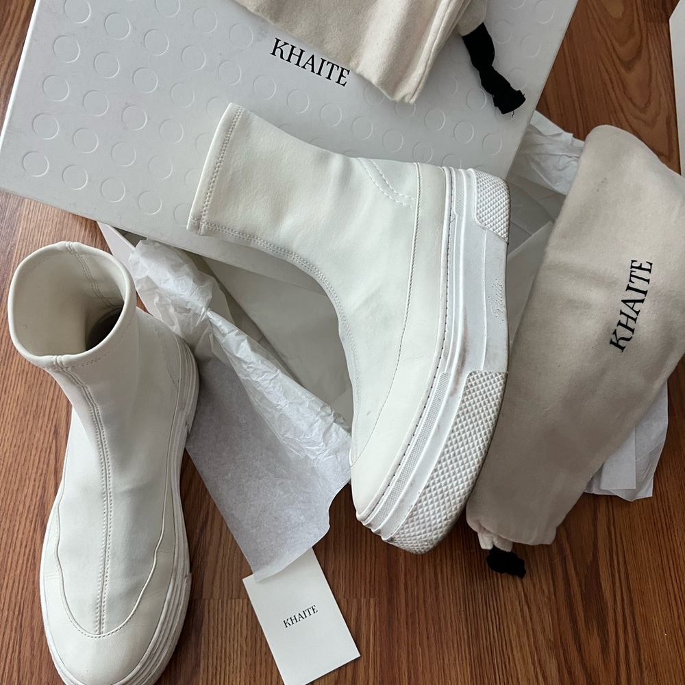 Khaite Women's White Boots